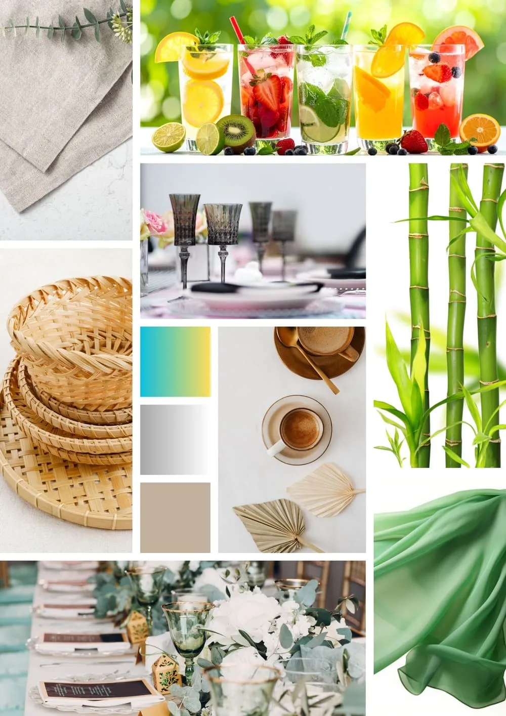 Moodboard Bamboe & riet