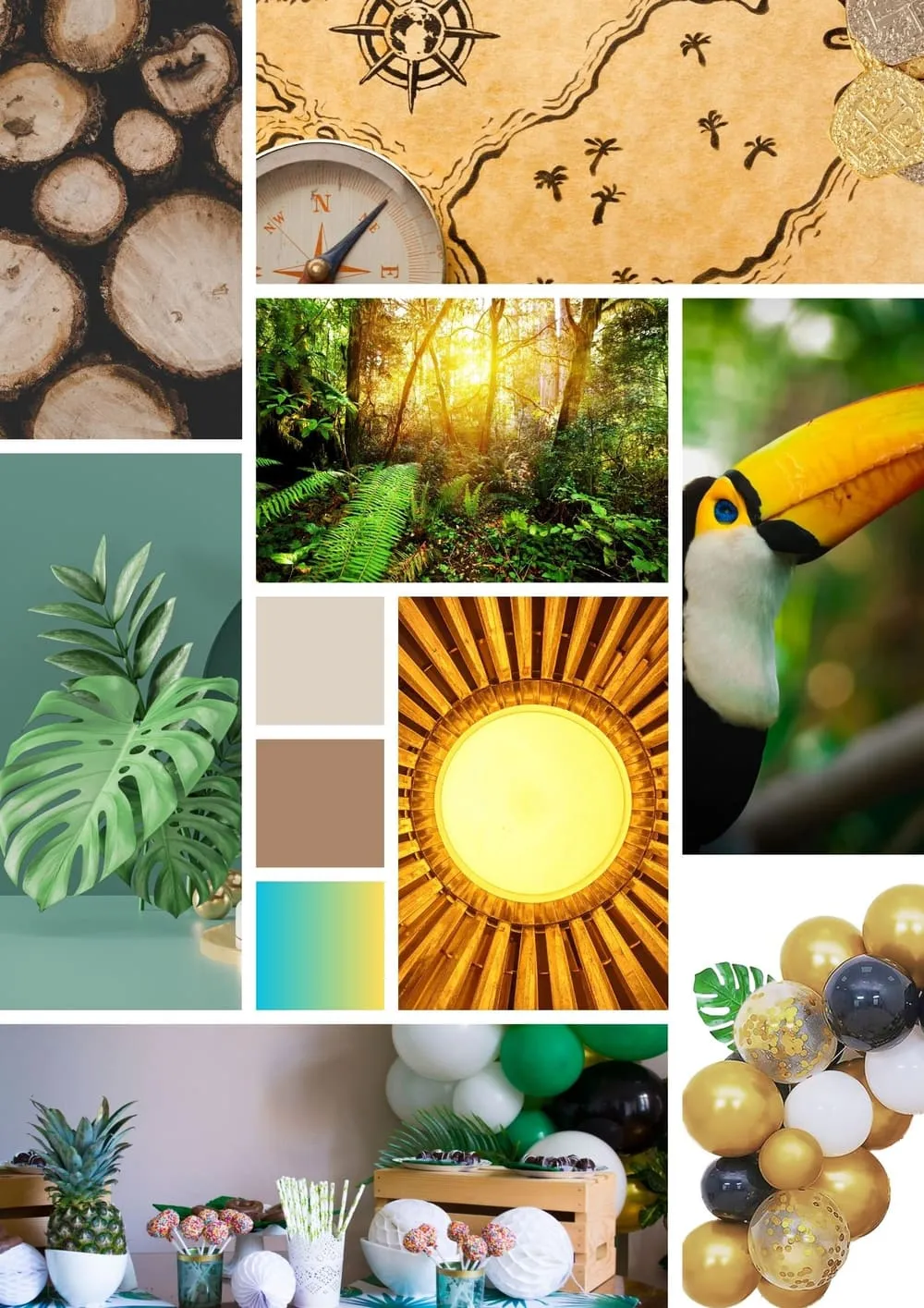 Moodboard Jungle & toekan
