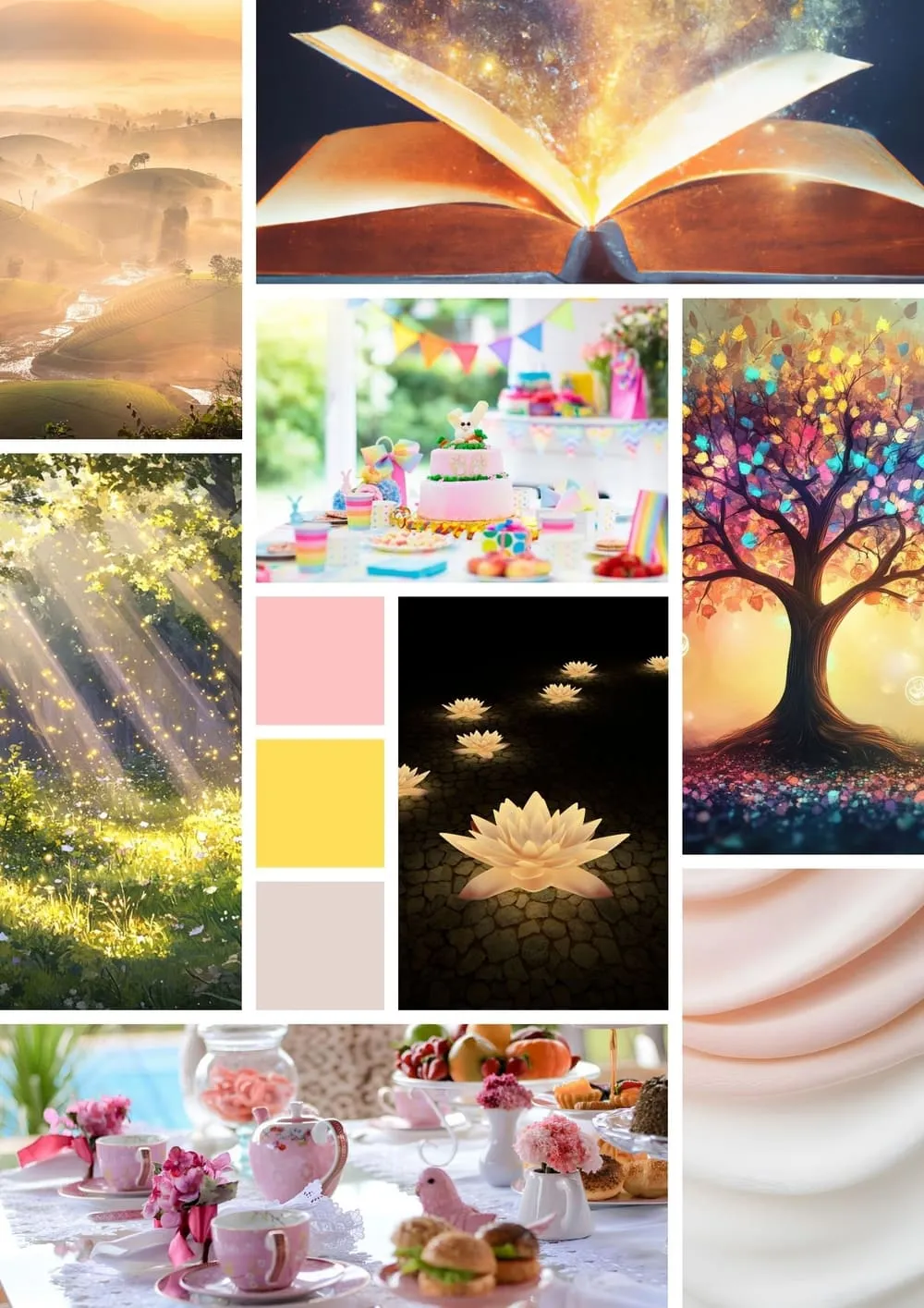 Moodboard Pastel & lotus