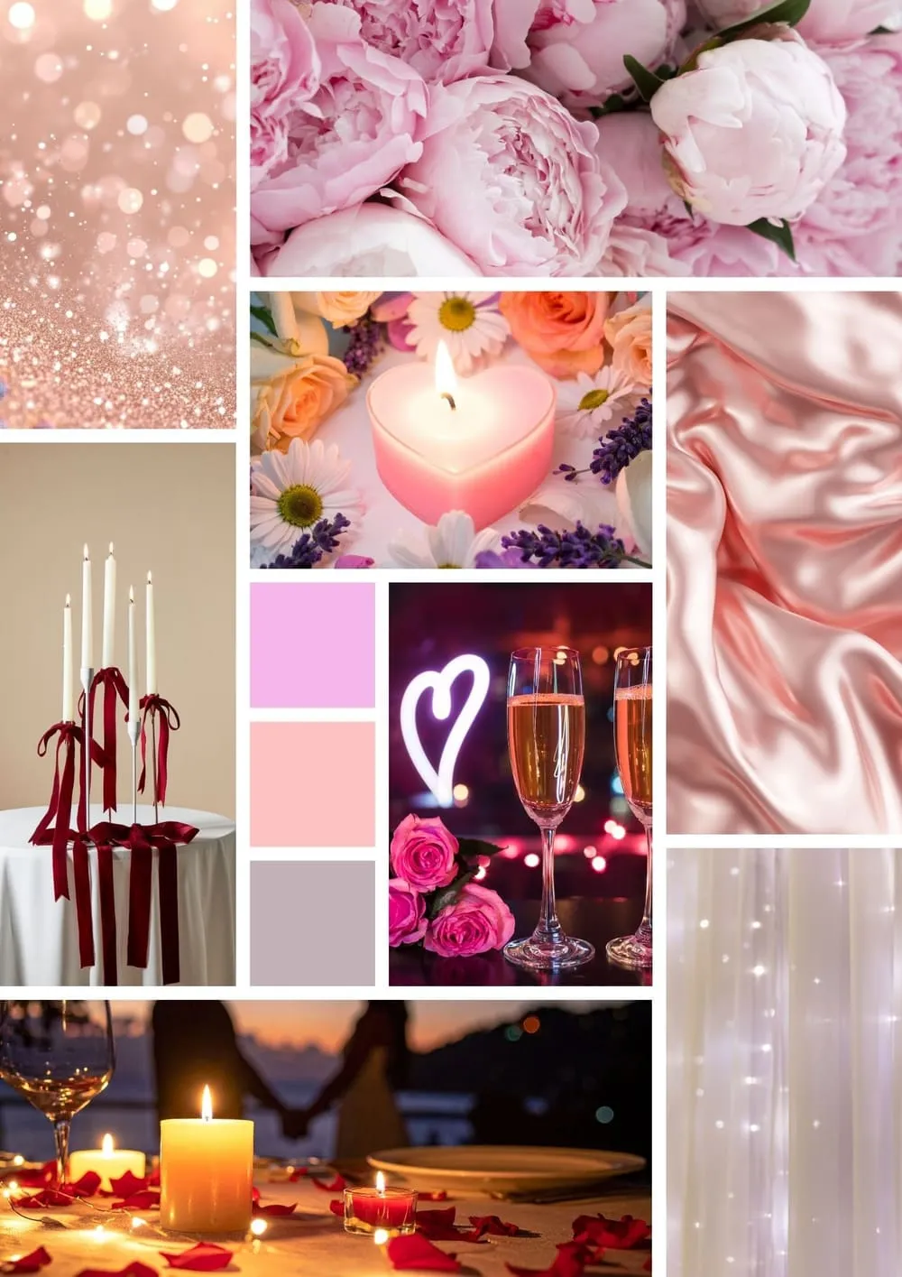 Moodboard Roze & satijn