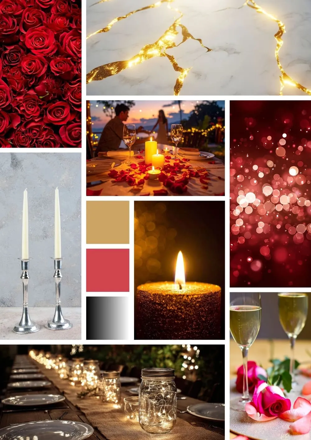 Moodboard Rozen & zilver