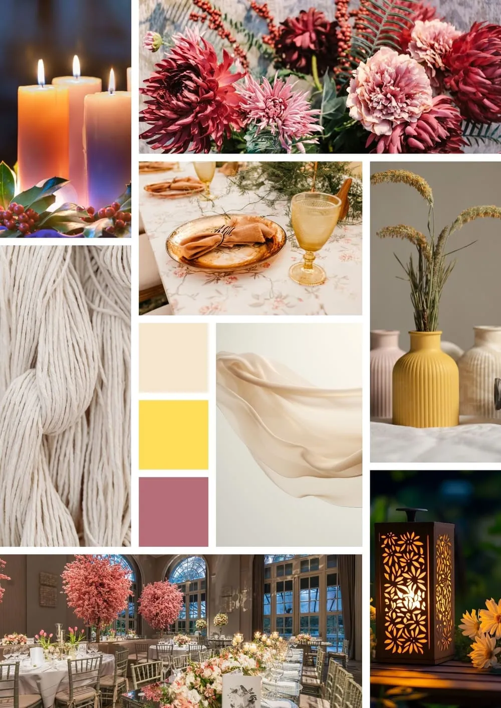 Moodboard Touw & oker