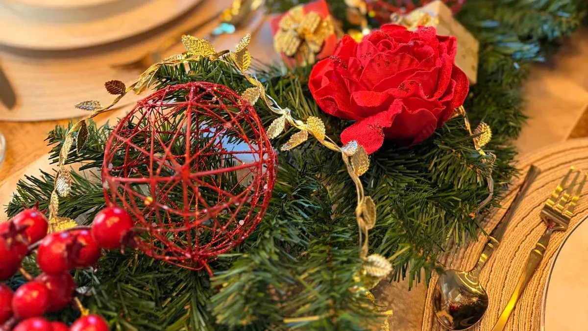 Eindejaarsdiner bij ons thuis, het geheel