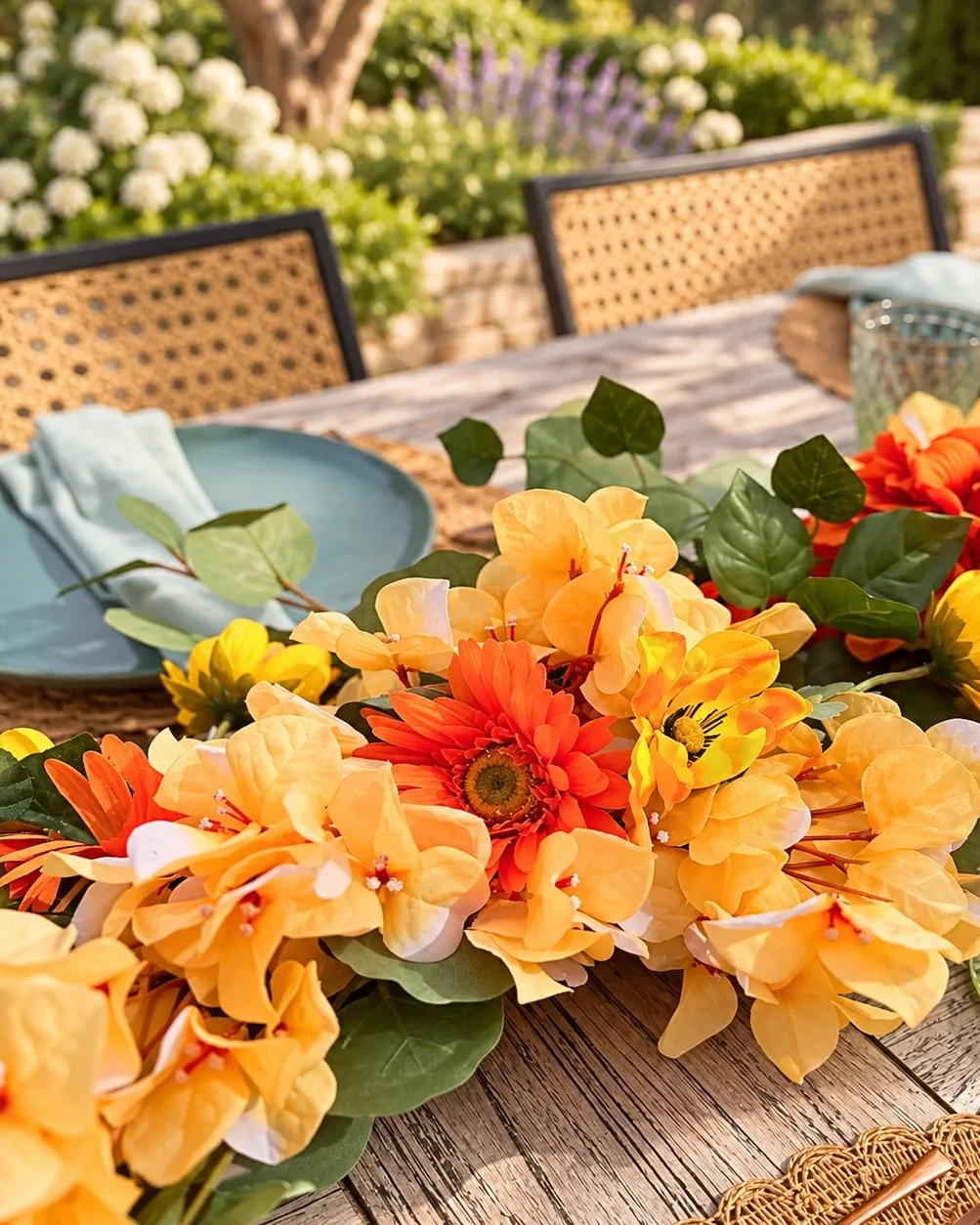 Zomerse lunch in Lommel, De bloemen van dichtbij